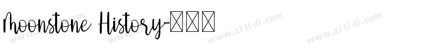 Moonstone History字体转换